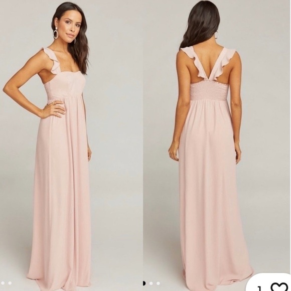 Show Me Your MuMu Dusty Blush Maxi Dress - Picture 1 of 6